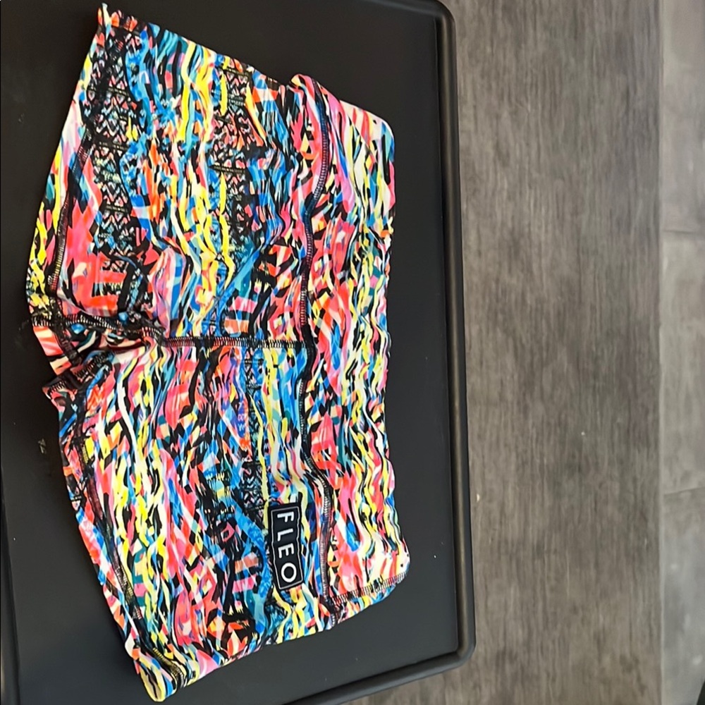 Vibrant Multicolor Patterned Shorts - image 2